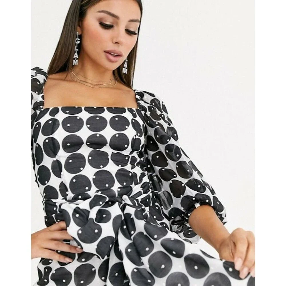 La Maison Talulah Tie Waist Mini Dress